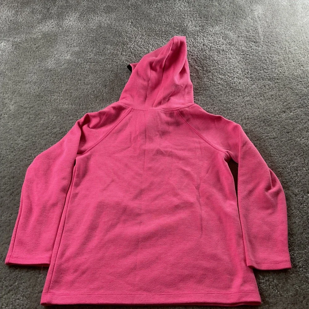 Justice Girls Pink Fleece‎ Hoodie Half Zip Pullover Sweatshirt Size 6
